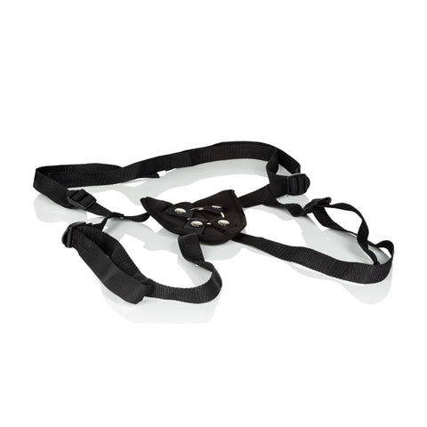 Lovers Super Strap Universal Adjustable Harness in Black Harnesses & Strap-Ons
