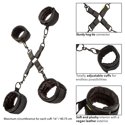 Boundless Hog Tie Bondage Restraints With Wrist And Ankle Cuffs > Bondage Gear > Restraints