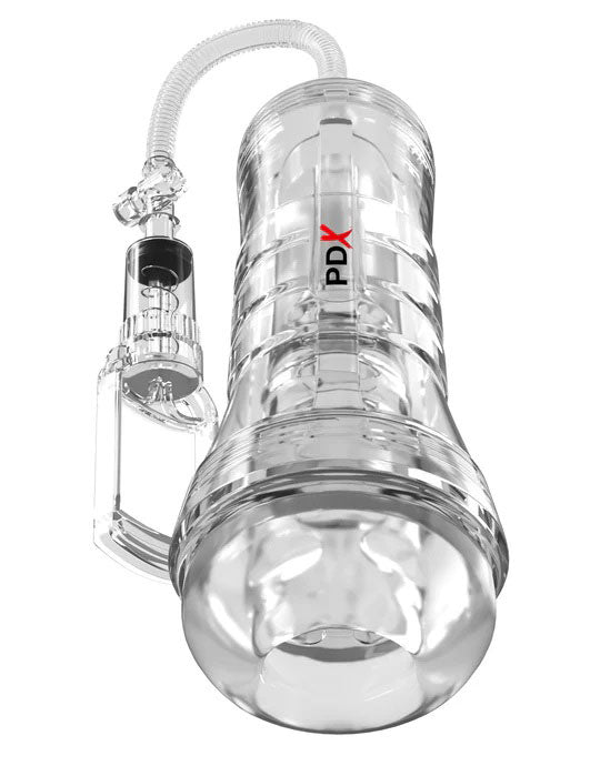 Pdx Elite Viewtube Vac XXL (Clear) – See-Through Ez-Grip Pump Stroker > Sex Toys For Men > Masturbators > Manual