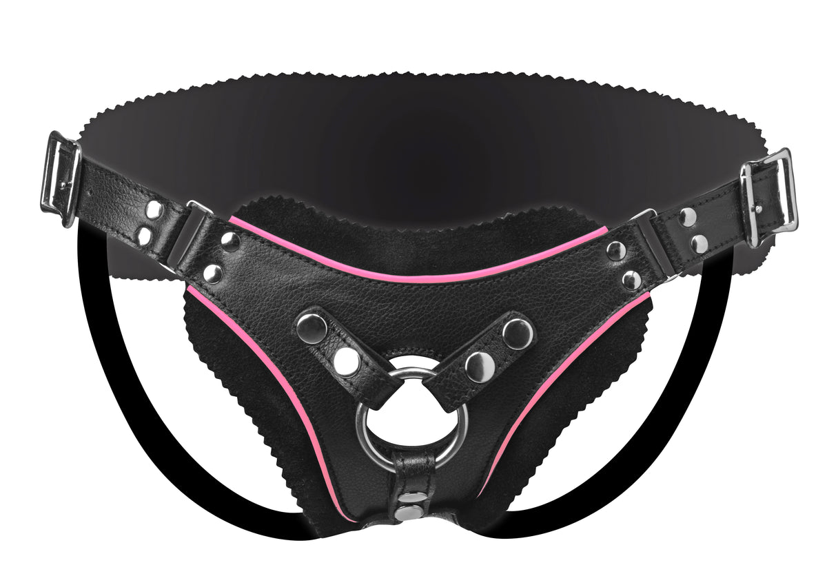 Flamingo Low Rise Adjustable Vegan Strap-On Harness Black > Dildos > Strap On Harnesses Main image