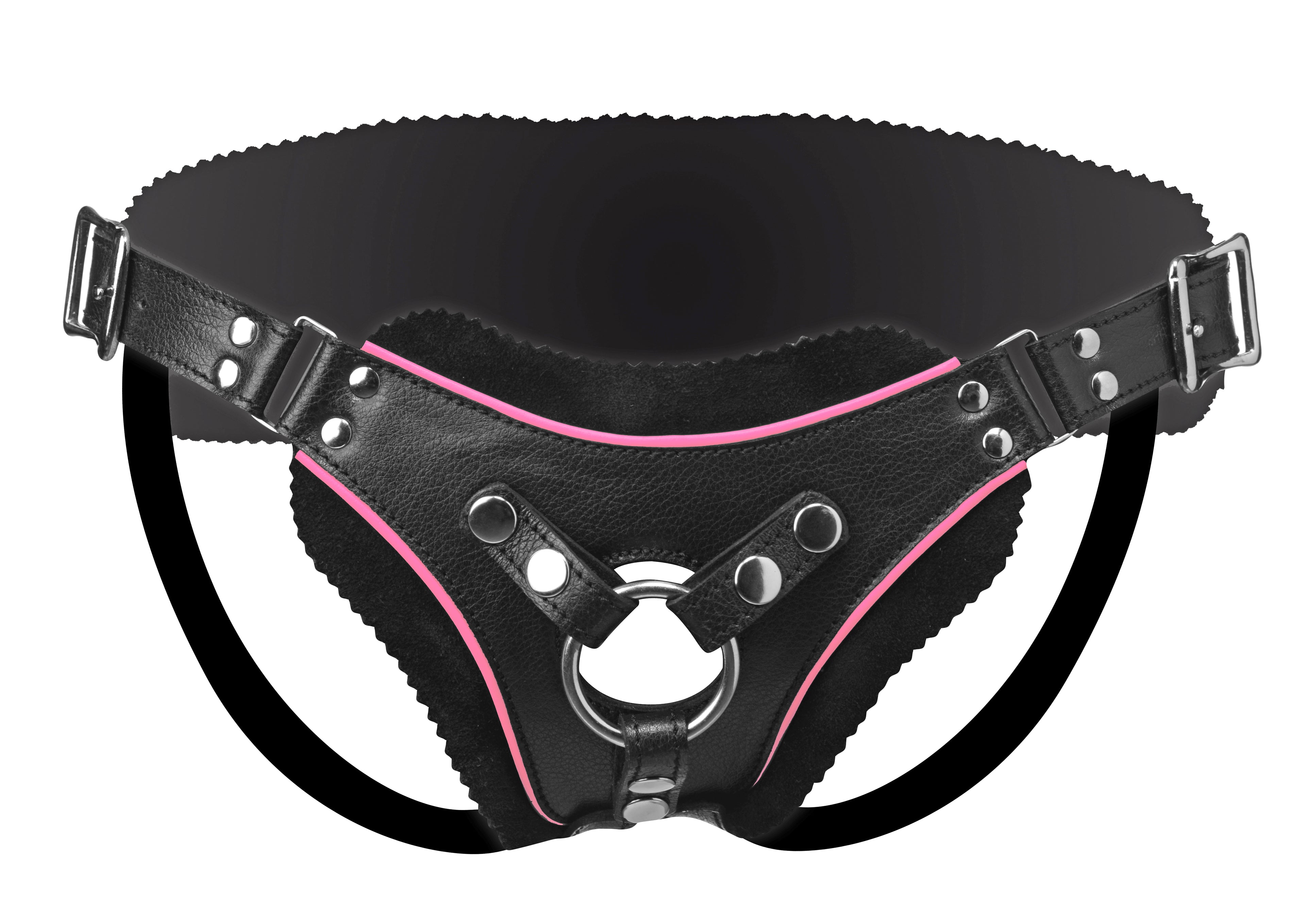 Flamingo Low Rise Adjustable Vegan Strap-On Harness Black > Dildos > Strap On Harnesses