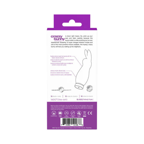 Crazzy Bunny Bullet Vibrator Pretty in Pink BULLETS