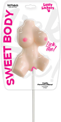 Lusty Lickers Vanilla Female Torso Edible Erotic Lollipop > Relaxation Zone > Edible Treats