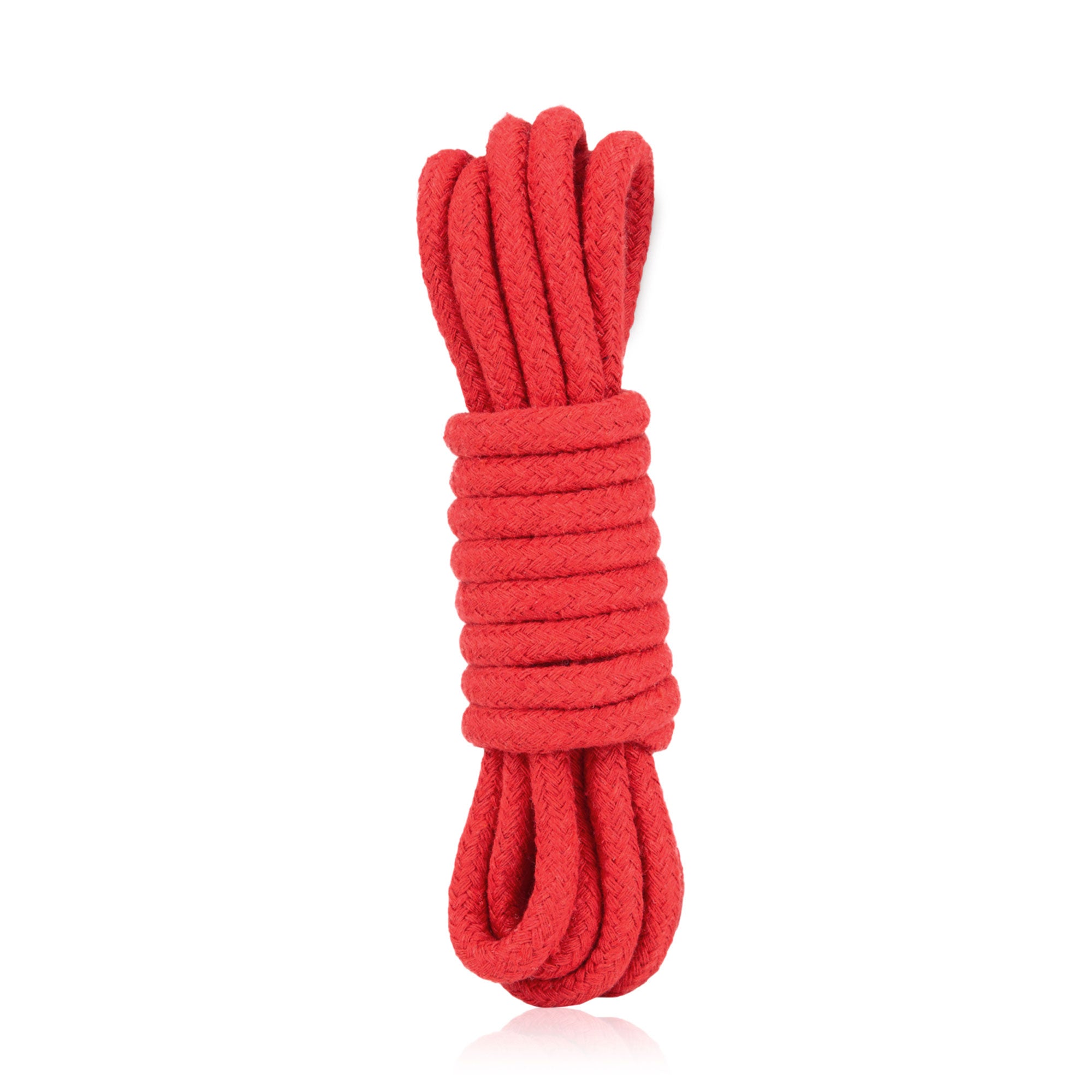 Lux Fetish Bondage Rope 3 Meter 10 Foot Soft Cotton Red Rope for BDSM and Shibari Kinbaku Rope