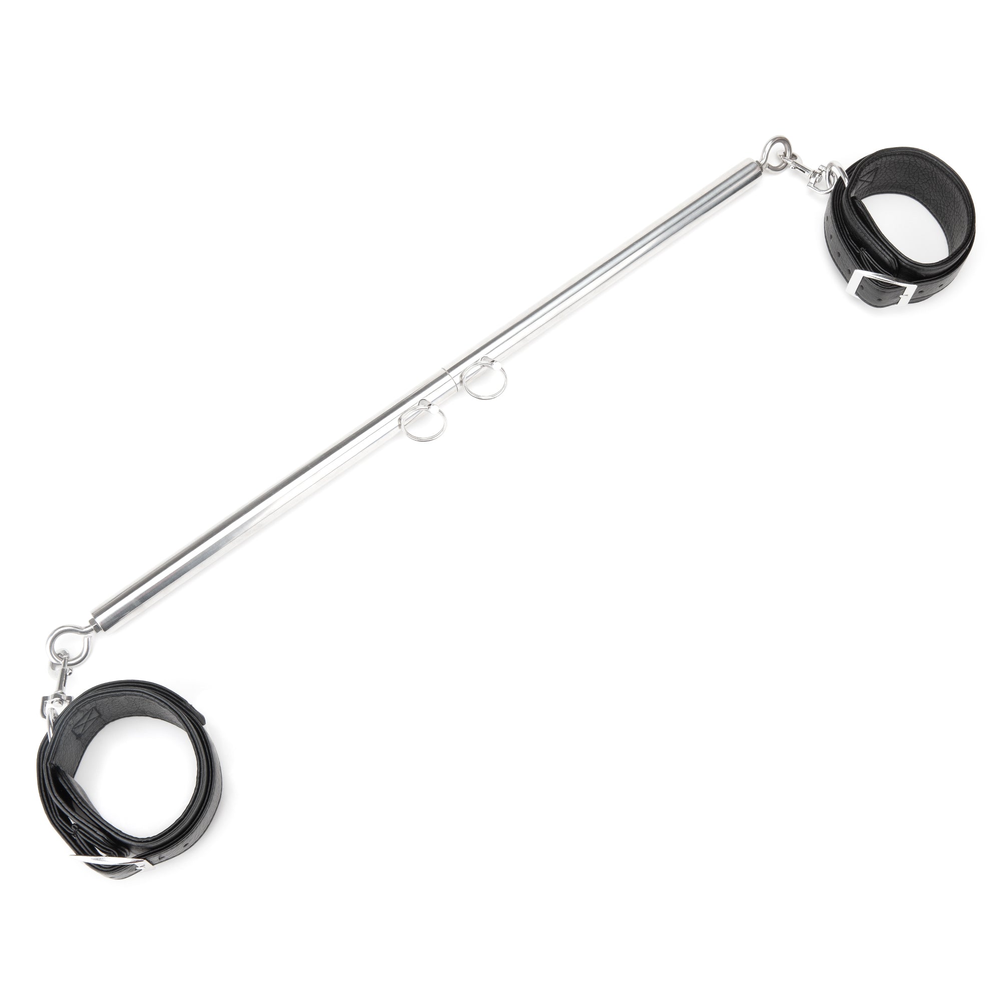 Lux Fetish Expandable Spreader Bar Set 35 to 47 Inches With Detachable Leather Cuffs > Bondage Gear > Restraints