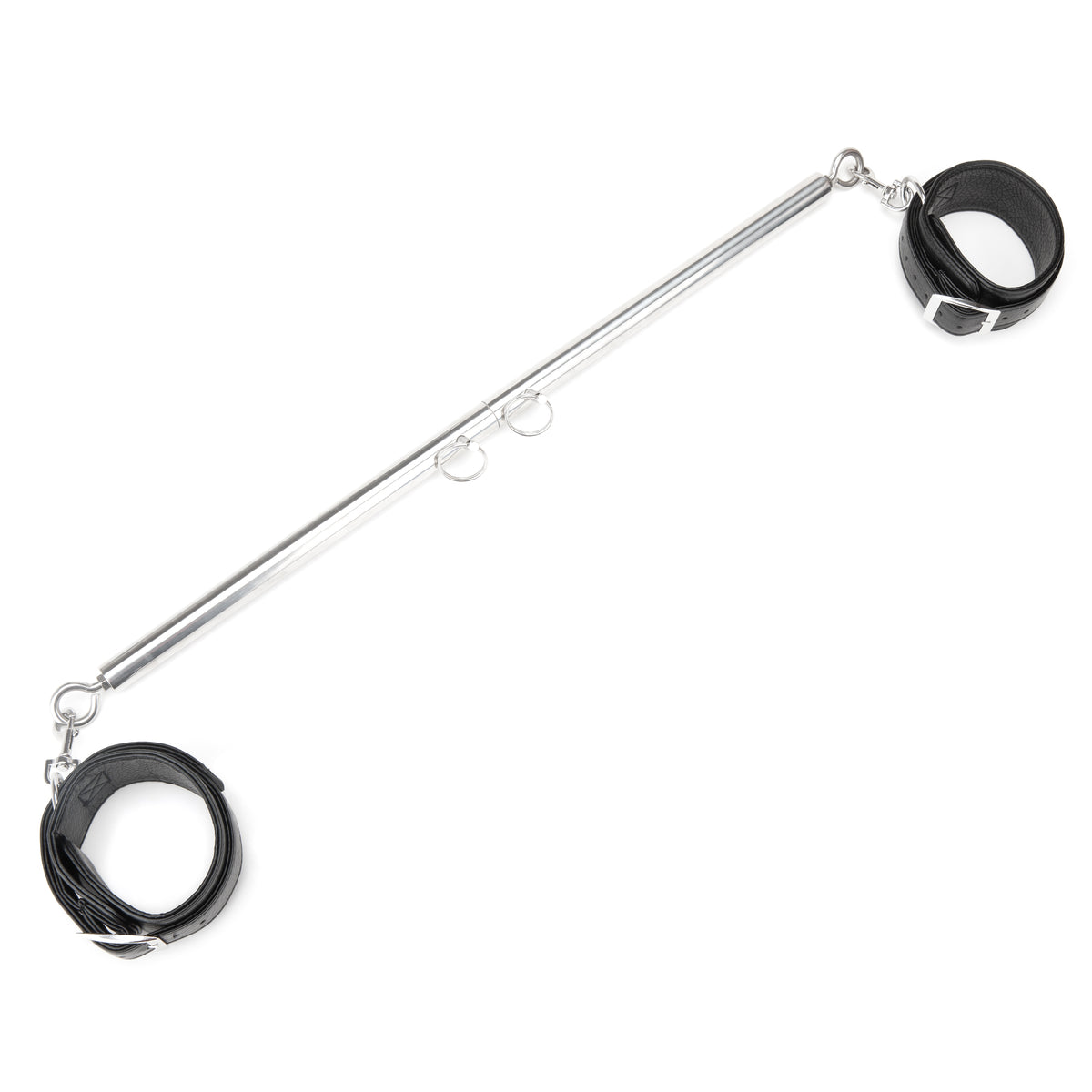 Lux Fetish Expandable Spreader Bar Set 35 to 47 Inches With Detachable Leather Cuffs > Bondage Gear > Restraints