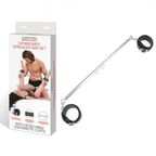 Lux Fetish Expandable Spreader Bar Set 35 to 47 Inches With Detachable Leather Cuffs > Bondage Gear > Restraints