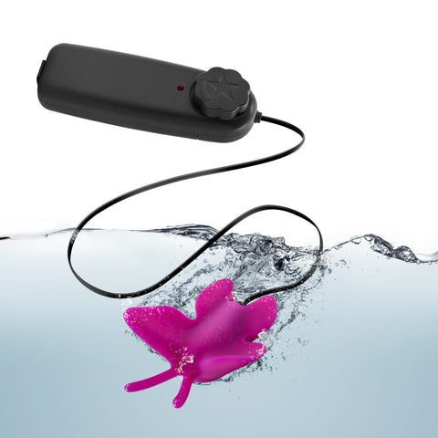 Luxe Butterfly Teaser Vibrating Clitoral Stimulator Fuchsia STIMULATORS