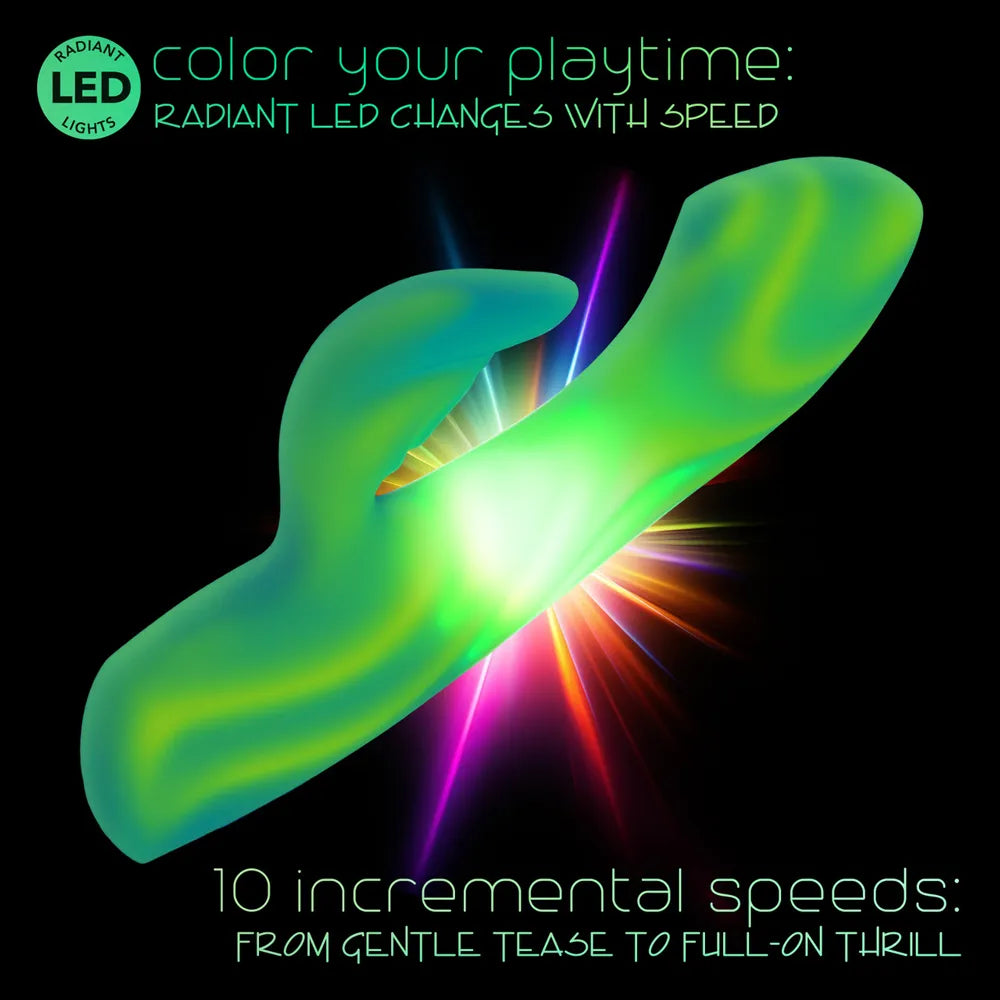 Endless Summer Twilight Tease (Green) – Dual-Motor Massager > Vibrators > Ladies > Rabbit