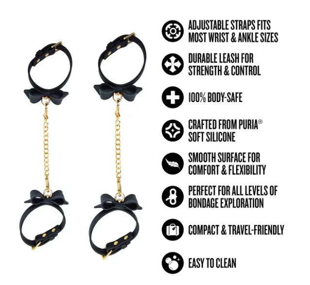 Temptasia Ardor Wrist and Ankle Restraints – Body-Safe Silicone Restraint Set > Bondage Gear > Restraints