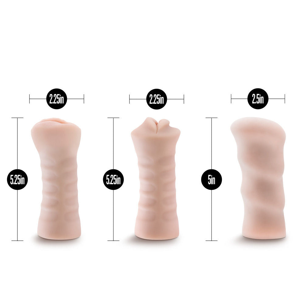 M for Men 3-Pack Self-Lubricating Vibrating Stroker Sleeves > Sex Toys For Men > Masturbators > Manual
