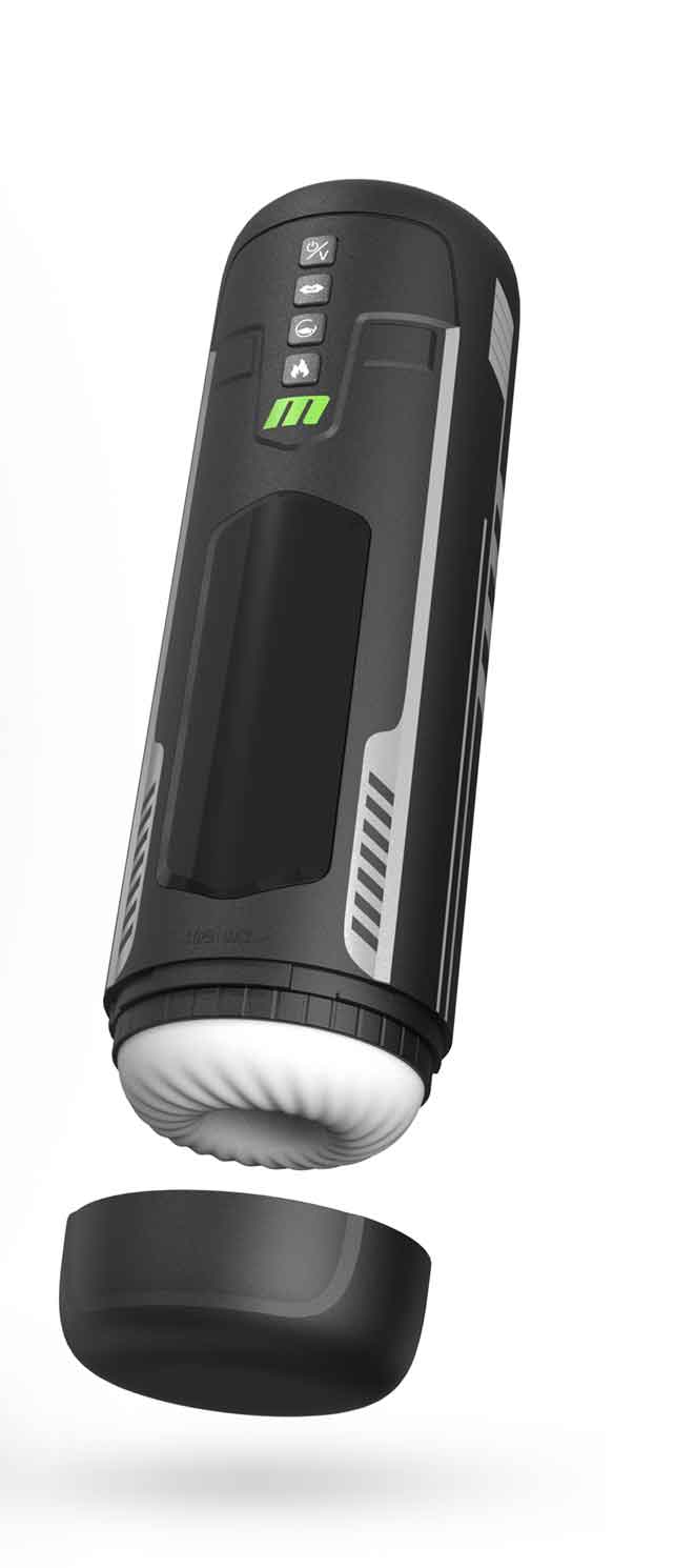 M for Men Master Blaster Automatic Male Masturbator Black Strokers - Manual