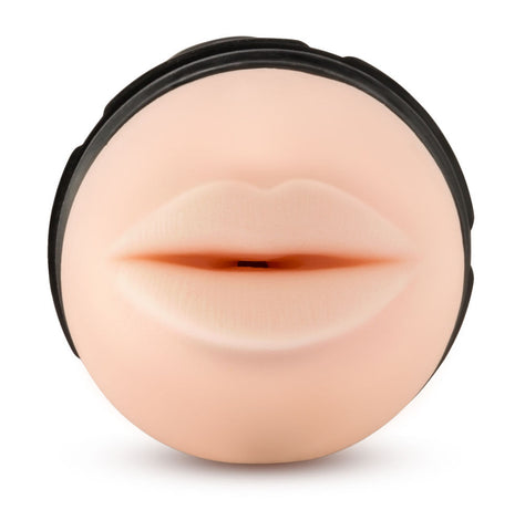 M for Men Torch Vanilla Mouth Masturbator with Suction Grip Strokers - Manual