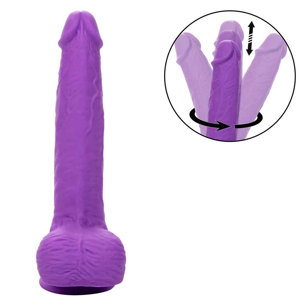 Gyrating Thrusting Silicone Studs 7 Inch Purple > Dildos > Realistic Dildos