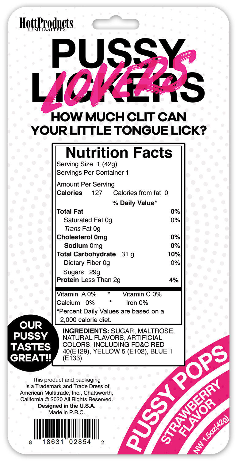 Pussy Pops Edible Candy Lollipops for Adult Intimacy Fun > Relaxation Zone > Edible Treats