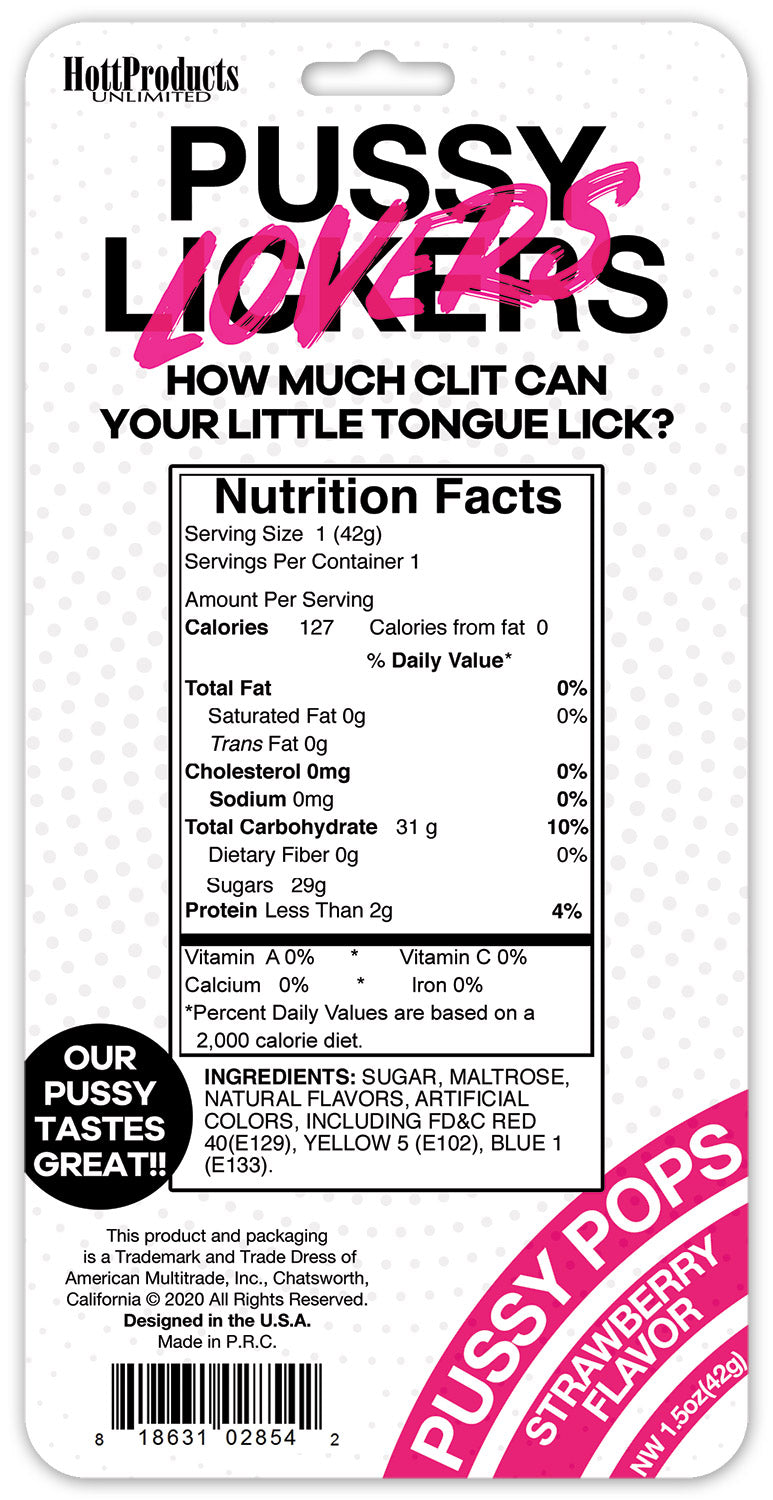 Pussy Lickers Pussy Pops – Novelty Adult-Themed Candy Lollipop Treats > Novelties > Candy & Edible Items