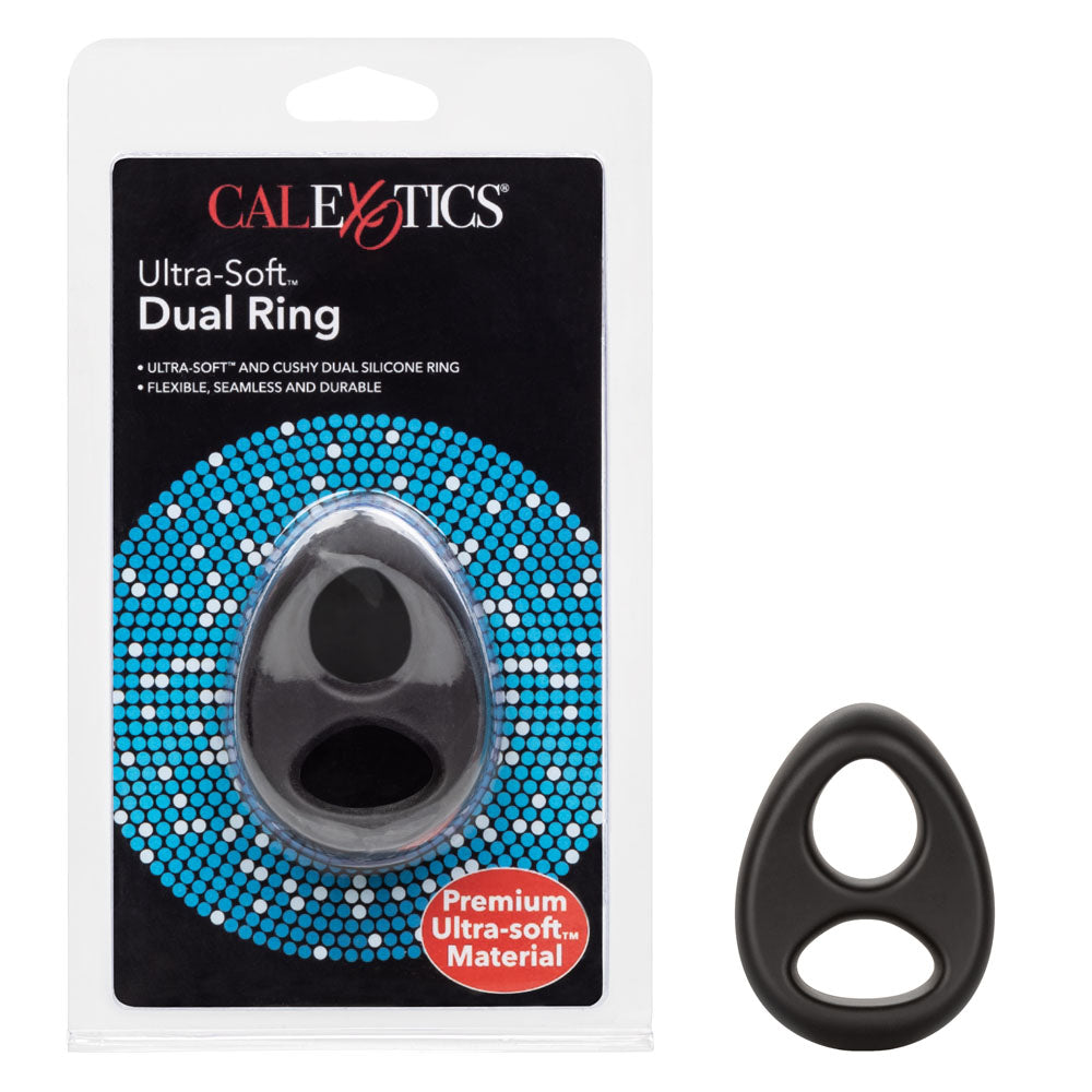 CalExotics Ultra-Soft Dual Enhancer Ring – Comfortable Stamina and Sensitivity Ring > Cock Ring > Single