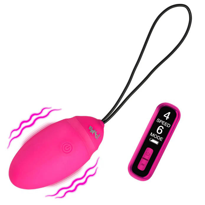 Vibrating Silicone Egg (Pink) – Remote-Controlled 2.8 Inch Vibrator Secondary image