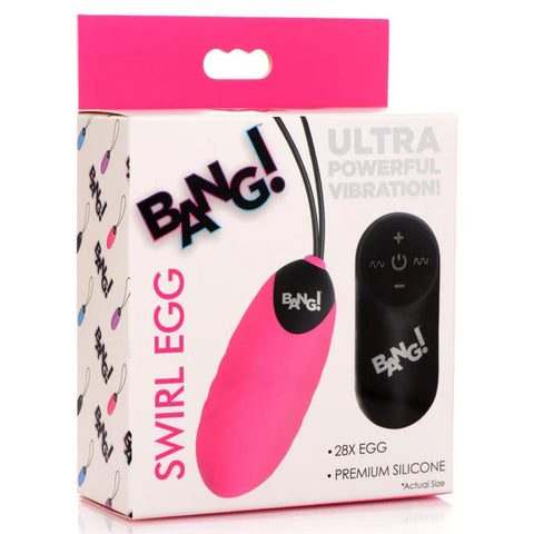 28x Swirl Silicone Egg - Pink Pink > Sex Toys For Ladies > Vibrating Eggs