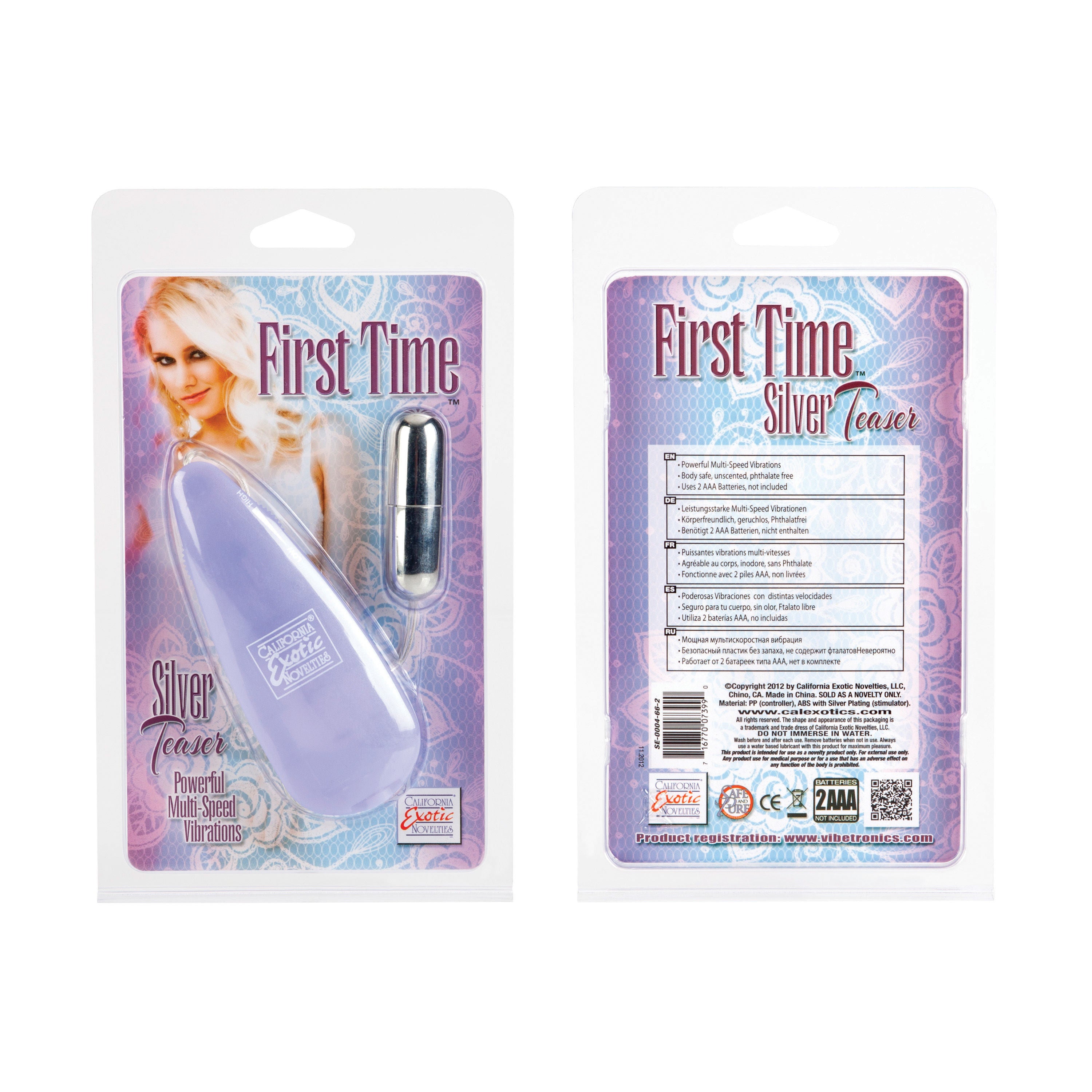 First Time Satin Teaser Pink Clitoral Vibrator with Multi Speeds BULLETS