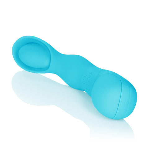 Impress Scoop Blue Silicone Wand Massager with 12 Functions Vibrators