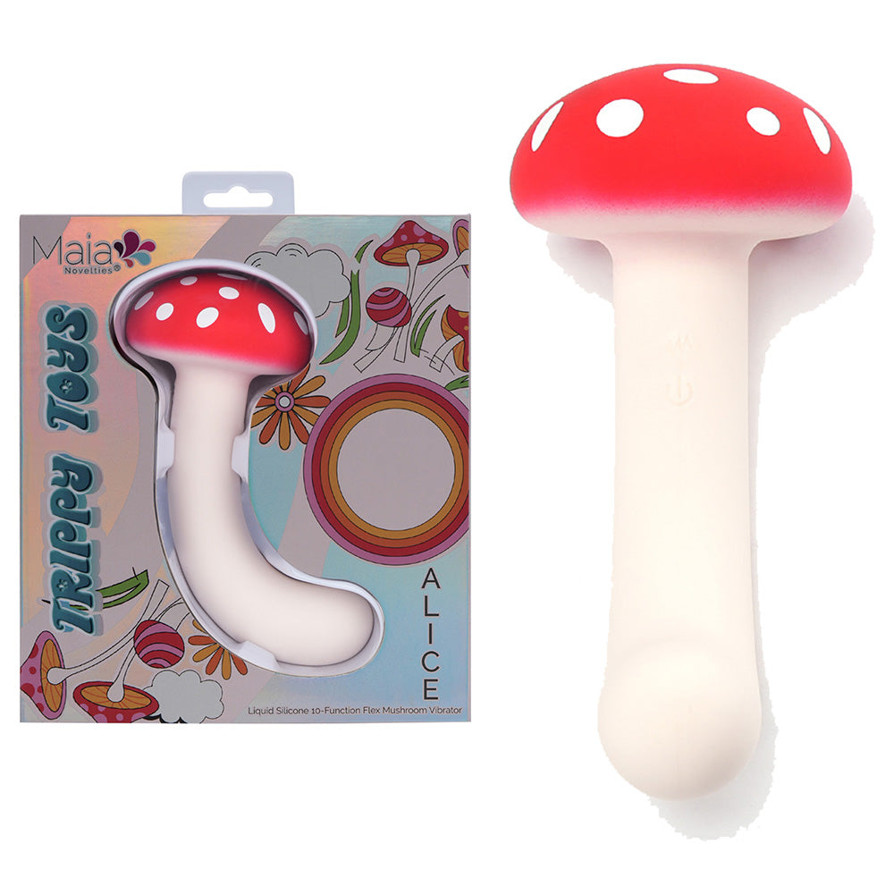 Maia Alice Dual Motor Vibrator – USB Rechargeable 15.2 cm Red > Vibrators > Unconventional