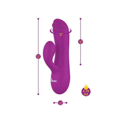 Jolie Mini Rabbit Vibe with Pleasure Ridges G-Spot Stimulator VIBRATORS-RABBIT