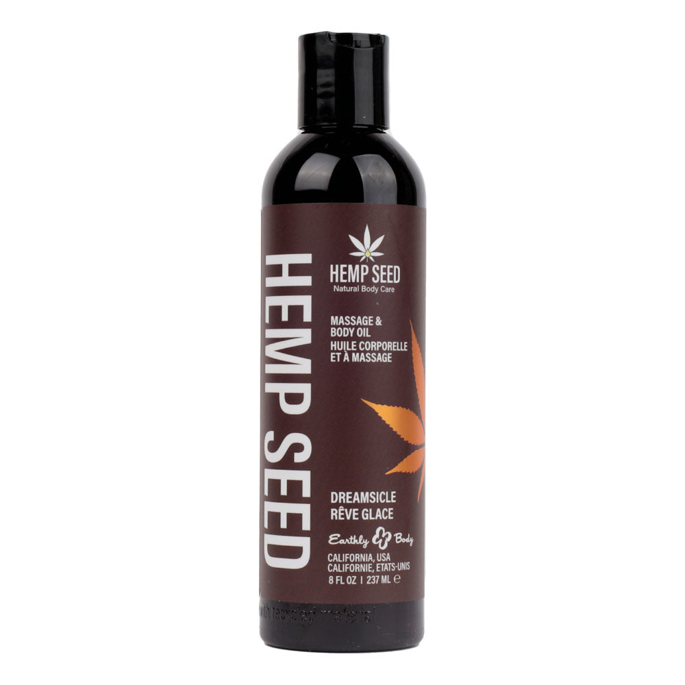 Dreamsicle Hemp Seed Massage and Body Oil Tangerine and Plum Scented 237 ml > Essentials > Massage Oil