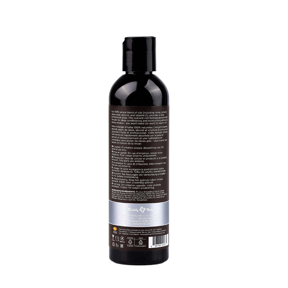 Hemp Seed Unscented Massage Body Oil 237ml Natural Blend Massage Oil