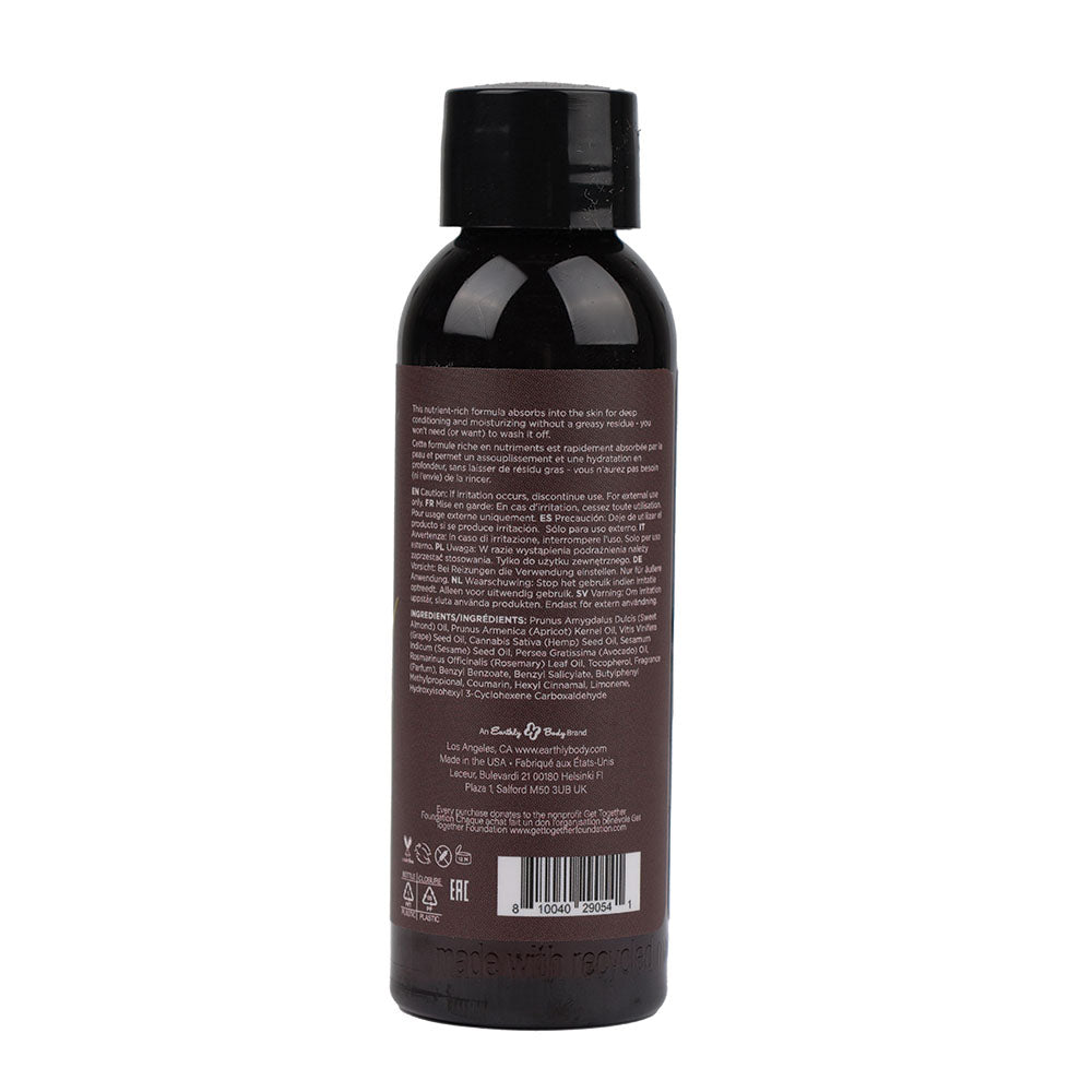 Hemp Seed Massage Oil Beach Daze Coconut Pineapple 59 ml Bottle Massage Oil