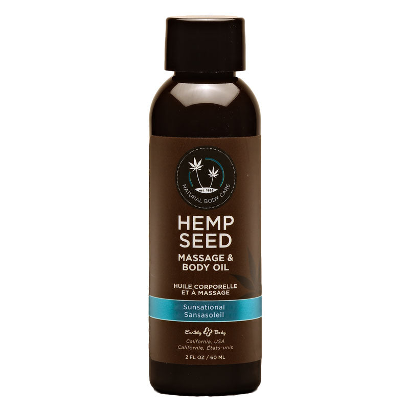 Hemp Seed Massage & Body Oil Sunsational 59 ml Bottle Massage Oil