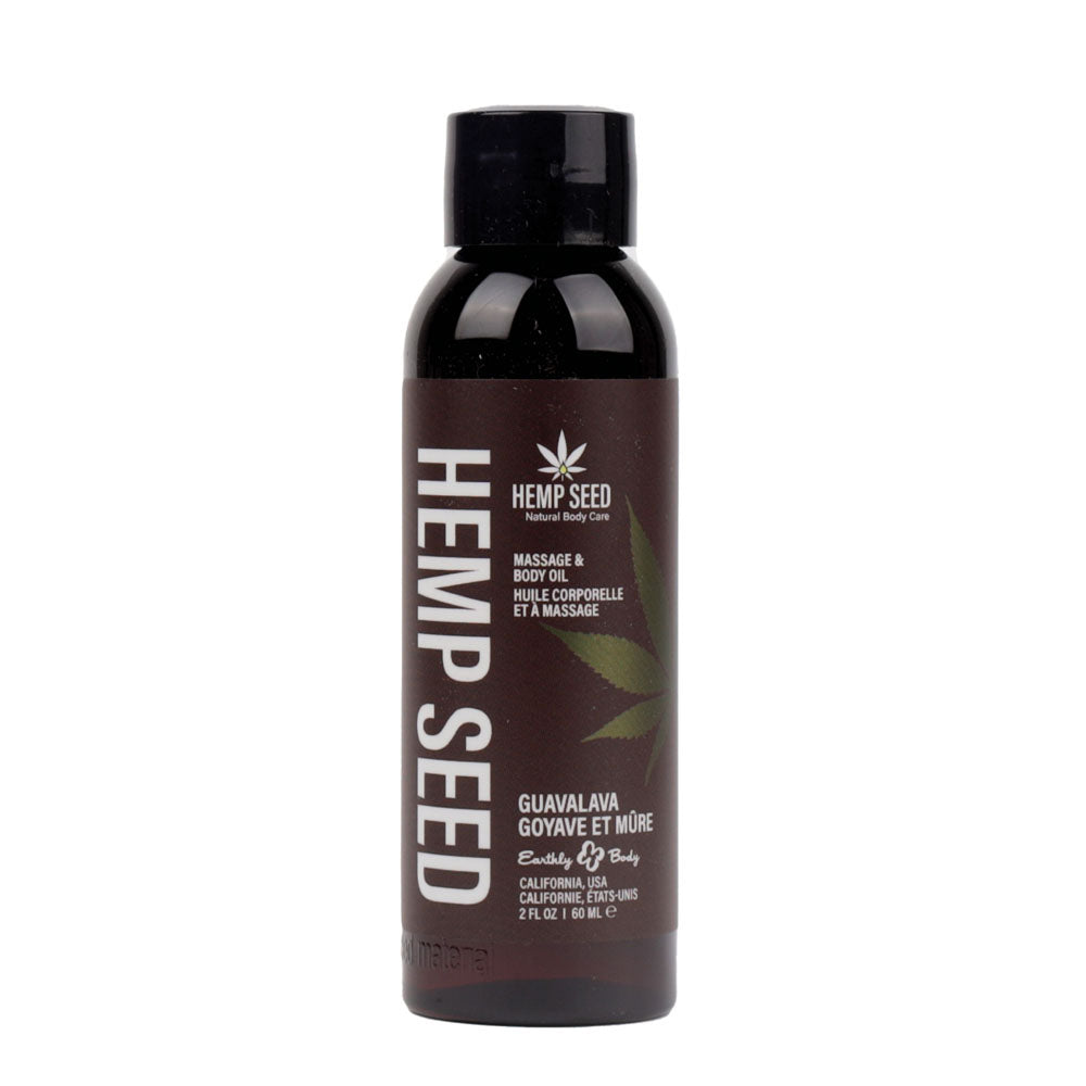 Hemp Seed Massage Oil Guavalava 59ml - Guava & Blackberry Scented > Essentials > Massage Oil Main image