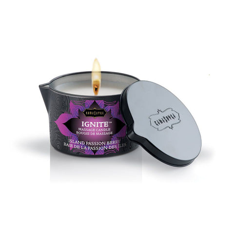 Kama Sutra Island Passion Berry Massage Candle 6 Oz Massage Oil