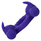 Silicone Triple Orgasm Enhancer in Purple with 12 Vibration Functions and Dual Independent Motors > Cock Ring > Vibrating