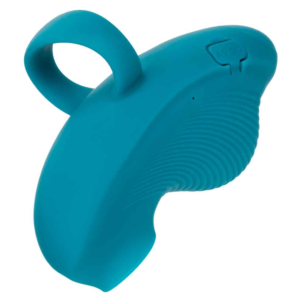 Envy™ Handheld Suction Massager in Teal Blue with 3 Suction Speeds and 7 Vibration Functions, USB Rechargeable Silicone Full Body Massager Vibrators