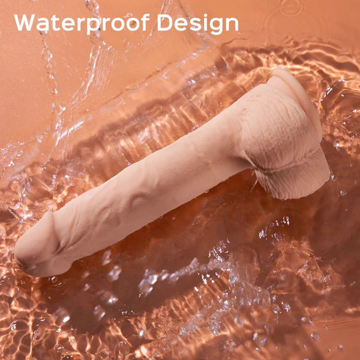 Kenzo App Controlled 9.5 Inch Large Realistic Thrusting Dildo Beige > Dildos > Large Dildos