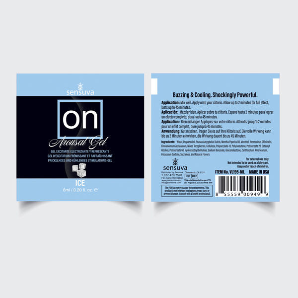 On Ice Clitoral Arousal Gel 6ml Single-Use Intimacy Packet Default Title ENHANCERS