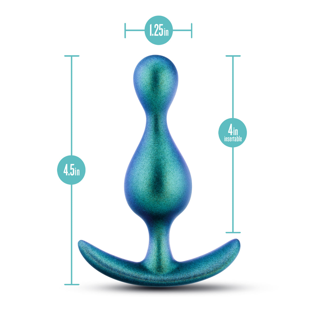 Blush 4.5 Inch Anal Plug Photon Plug Neptune Teal > Anal Range > Butt Plugs