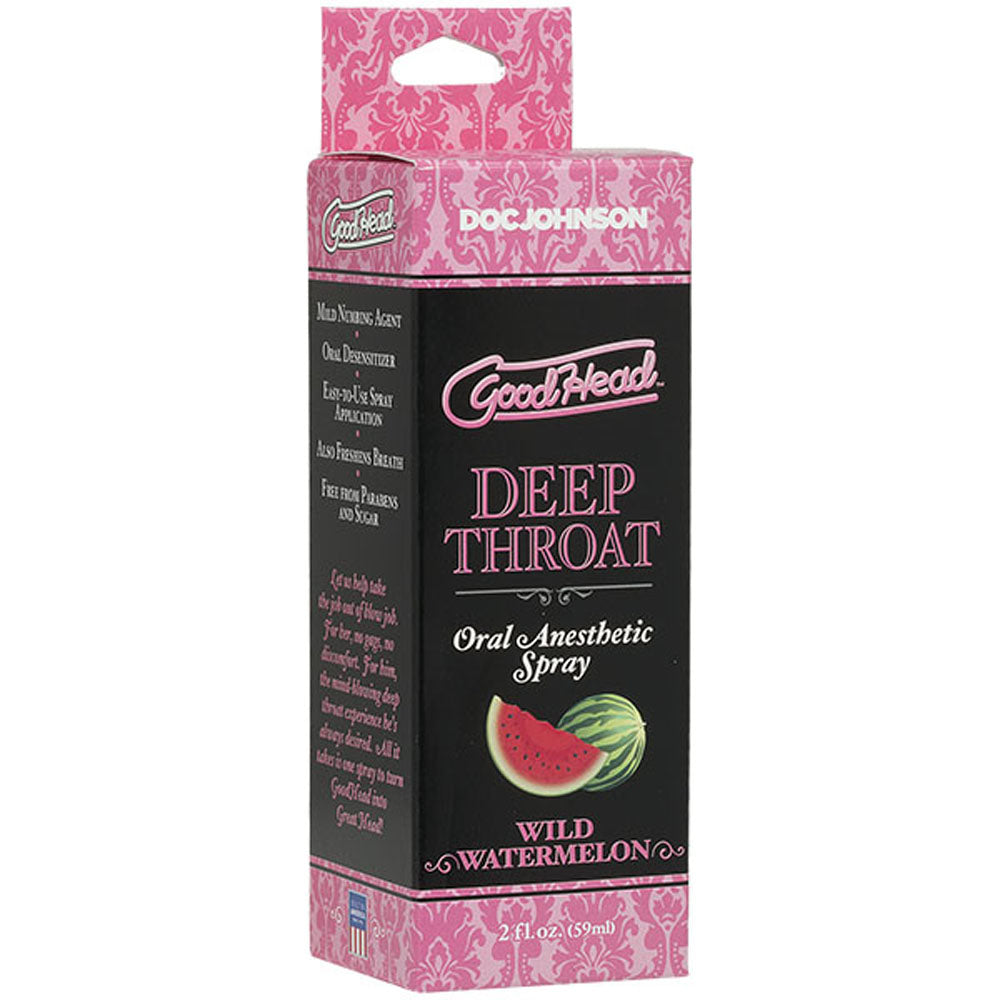 GoodHead Deep Throat Spray Wild Watermelon Adult Intimacy Aid Oral Gels & Sprays