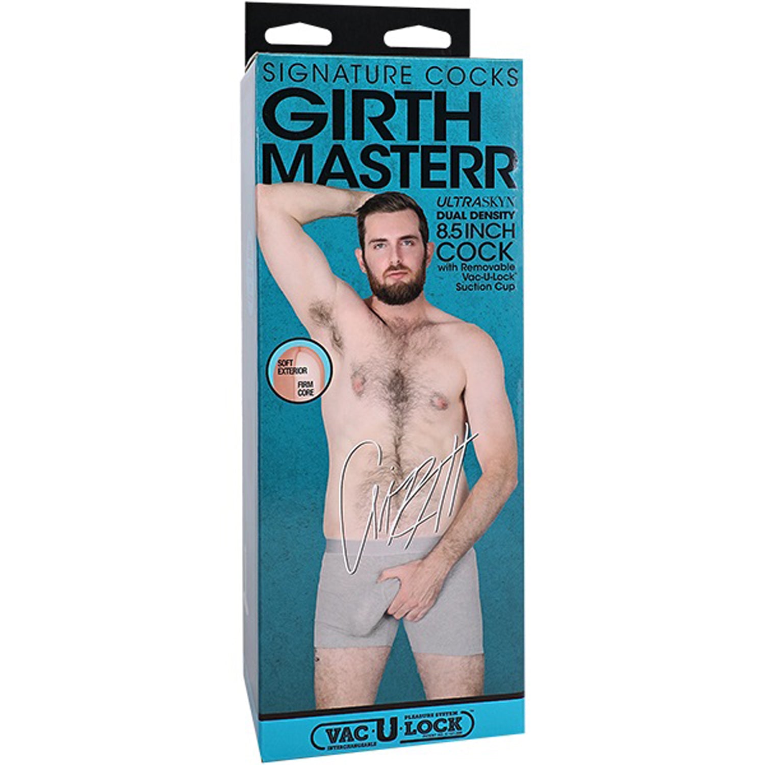 Girthmasterr 8.5 Inch ULTRASKYN Cock with Realistic Feel Dongs Celebrity