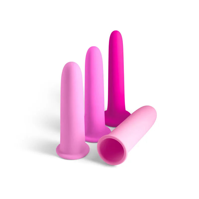 Inya Gliders (Pink) – Silicone Dilator Set with Stackable Sleeves > Sex Toys > Dilators Main image
