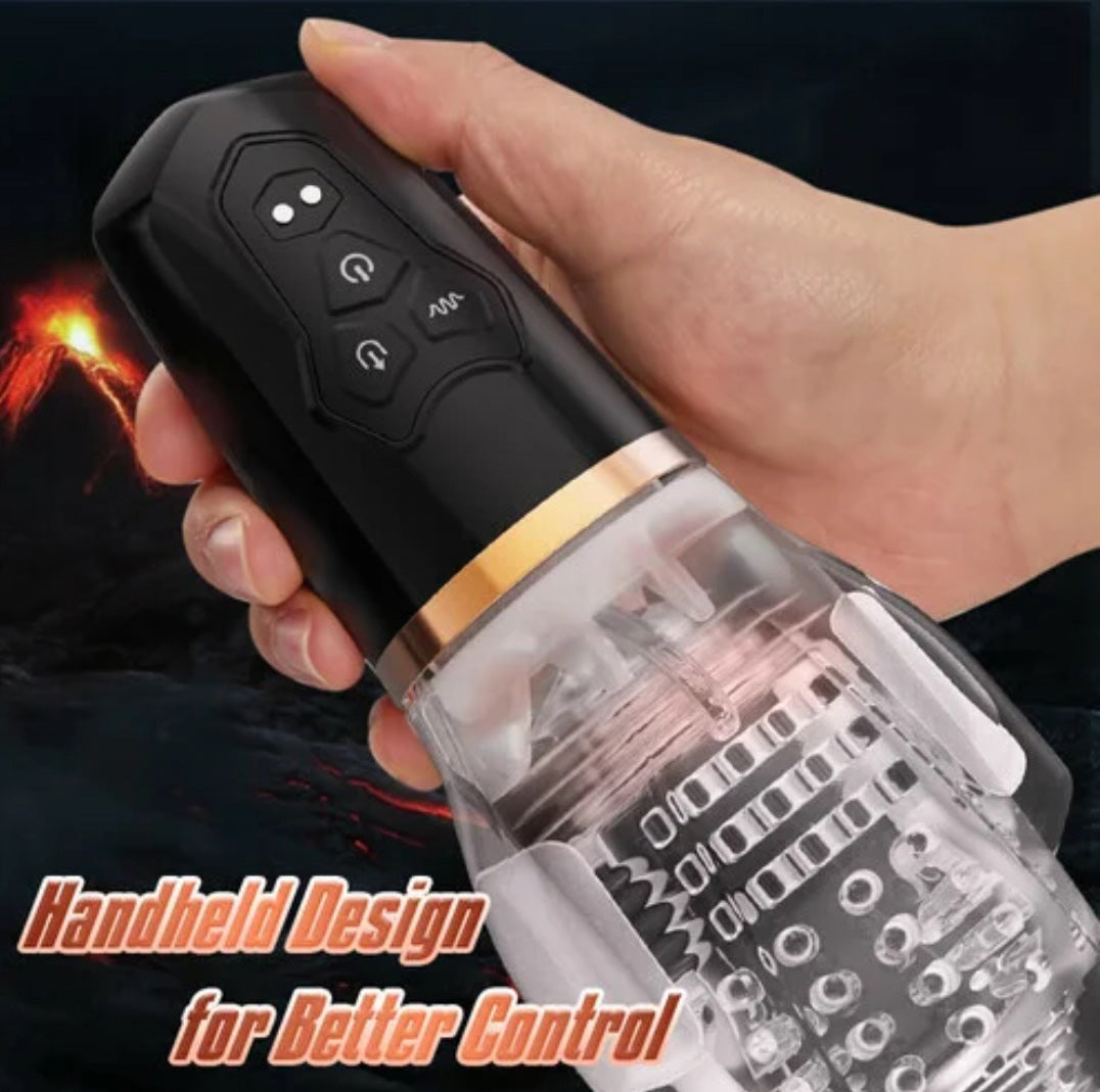 The Male Rose 2 Vibrating Male Masturbator with 10 Modes Strokers - Auto