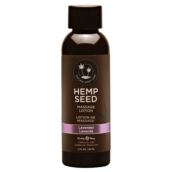Hemp Seed Massage Lotion Lavender Scented 59 Milliliter Bottle