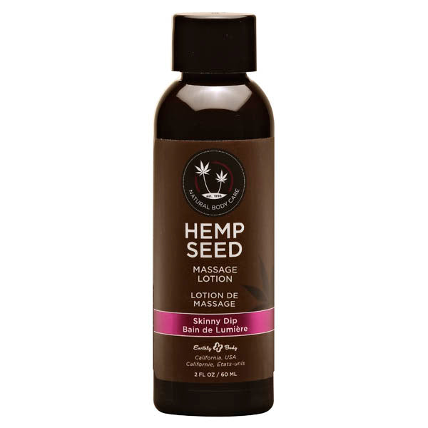 Hemp Seed Massage Lotion Skinny Dip Vanilla and Fairy Floss Scented 59ml Bottle > Essentials > Massage Oil