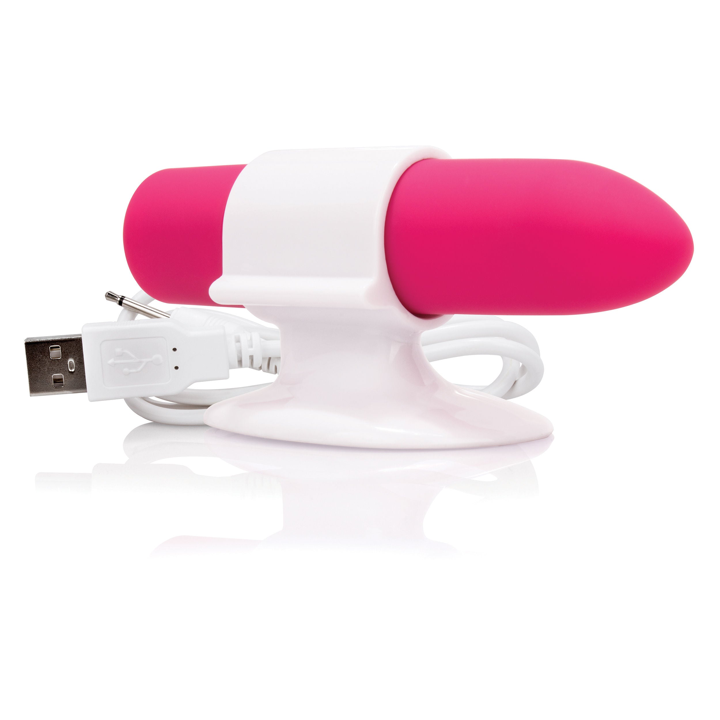 Charged Positive Rechargeable Bullet Vibrator with Strawberry Flavor BULLETS