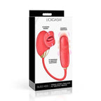 Bliss Kiss Kissing Clitoral Stimulator and Thrusting Vibrator – Silicone Rechargeable Red > Sex Toys For Ladies > Clitoral Vibrators and Stimulators