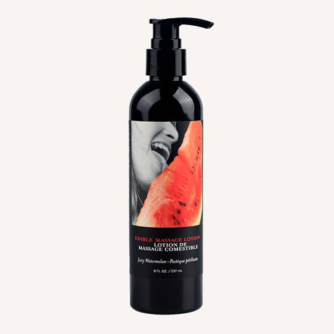Edible Massage Lotion Watermelon Flavor 237ml for Sensual Massage and Moisturizing Delight Default Title > Essentials > Massage Oil