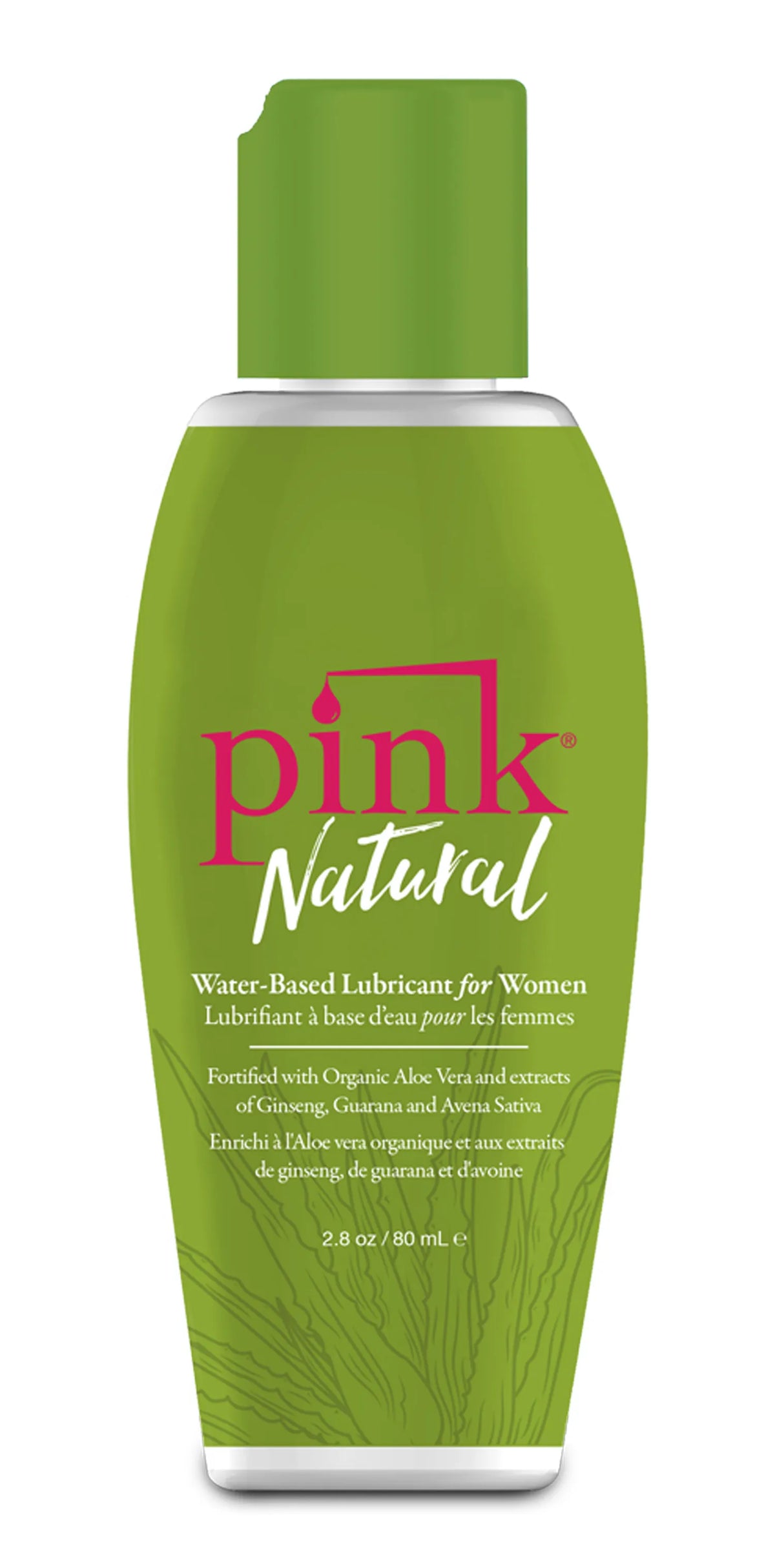 Pink Natural Water-Based Lubricant 80 ml - Organic Aloe Vera Lubricant Default Title > Lube > Water Based