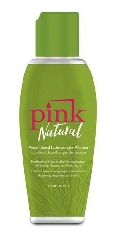 Pink Natural Water-Based Lubricant 80 ml - Organic Aloe Vera Lubricant Default Title > Lube > Water Based