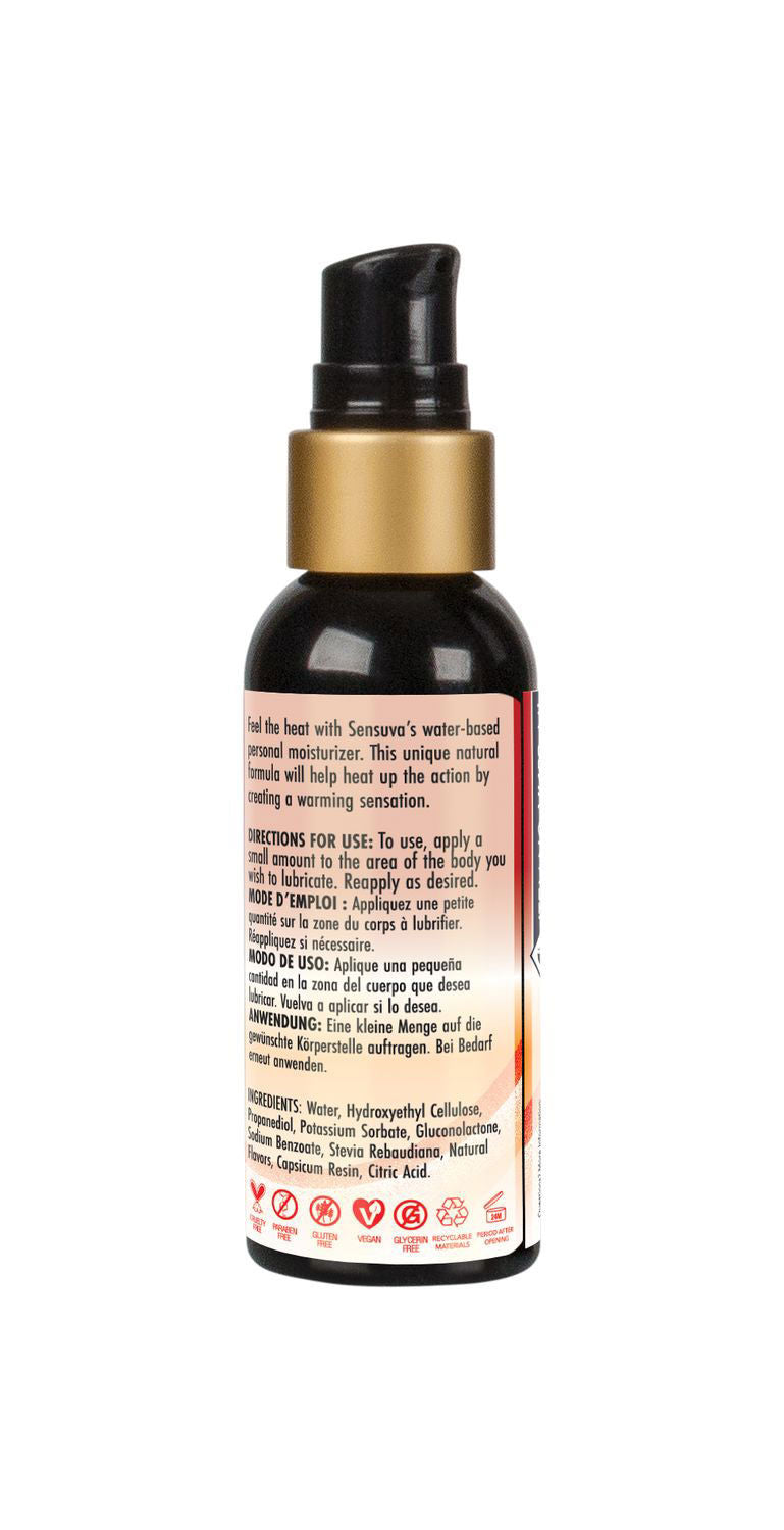 Sensuva Heat Wave Natural Water-Based Warming Lubricant (2 oz) – Personal Lubricant > Lube > Water Based